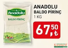 ANADOLU BALDO PİRİNÇ 1 KG ANADOLU BALDO PİRİNÇ 1 KG